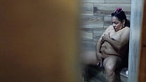 I Get Home And Spy On My Sister-in-law Who Shaves Before Taking A Bath, Gets Excited And Masturbates
